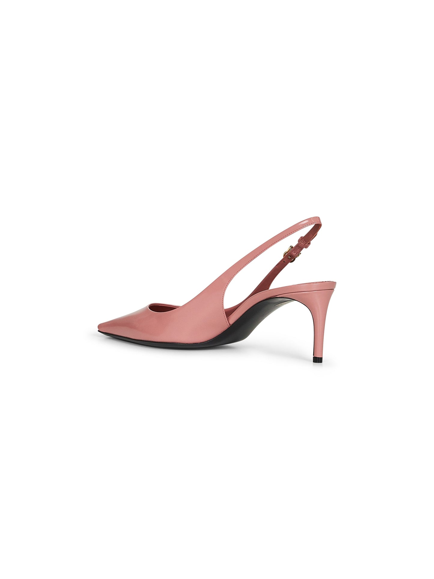 Dolce & Gabbana Women Pink Polished Calfskin Mum Slingback Pumps