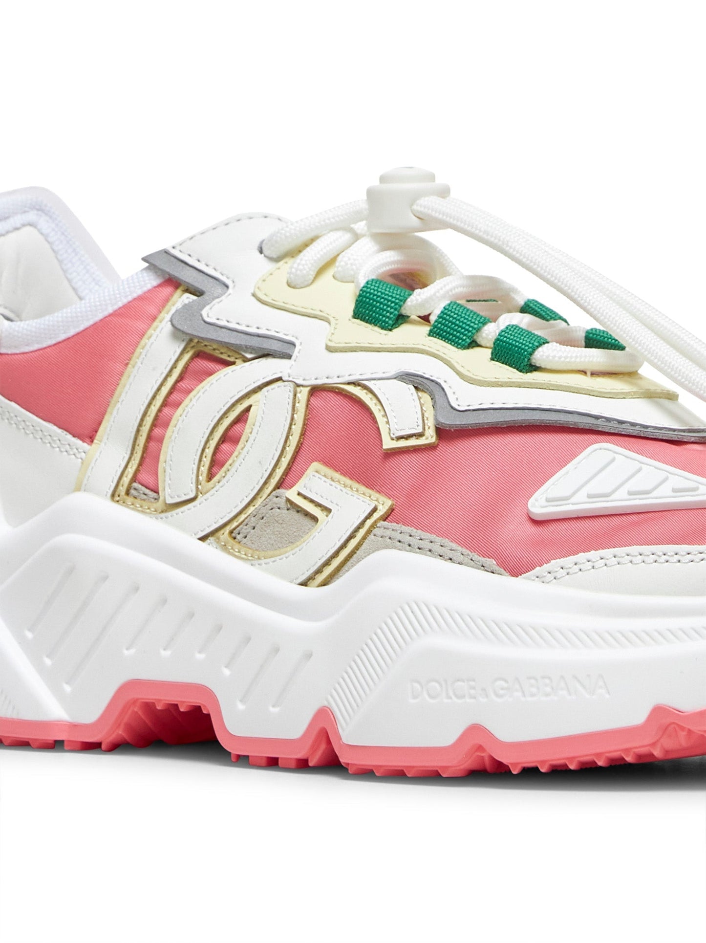 Dolce & Gabbana Women White Dg Patch Daymaster Sneakers