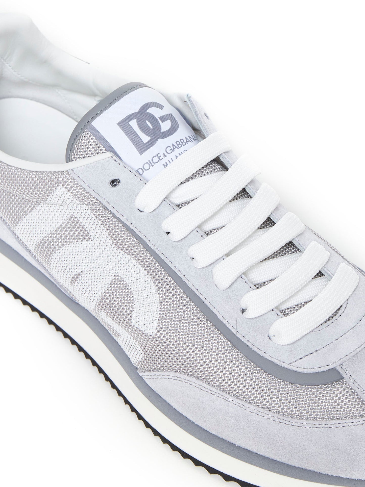 Dolce & Gabbana Men Aria Mesh And Leather Sneakers