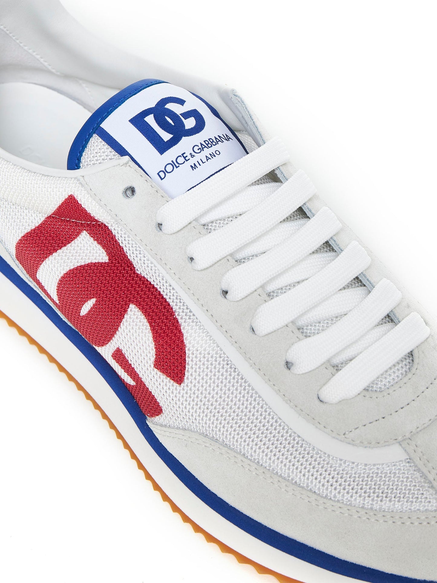 Dolce & Gabbana Men Aria Mesh And Leather Sneakers