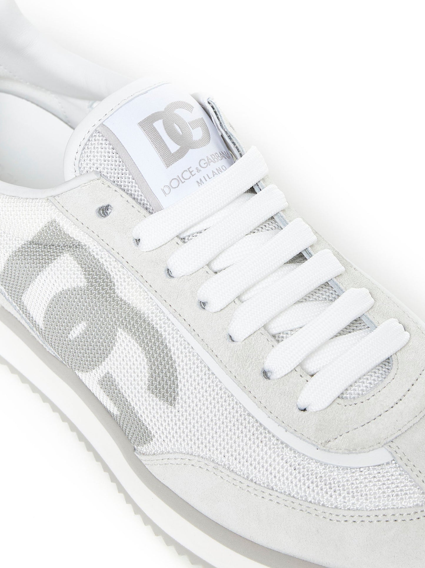 Dolce & Gabbana Men Aria Mesh And Leather Sneakers