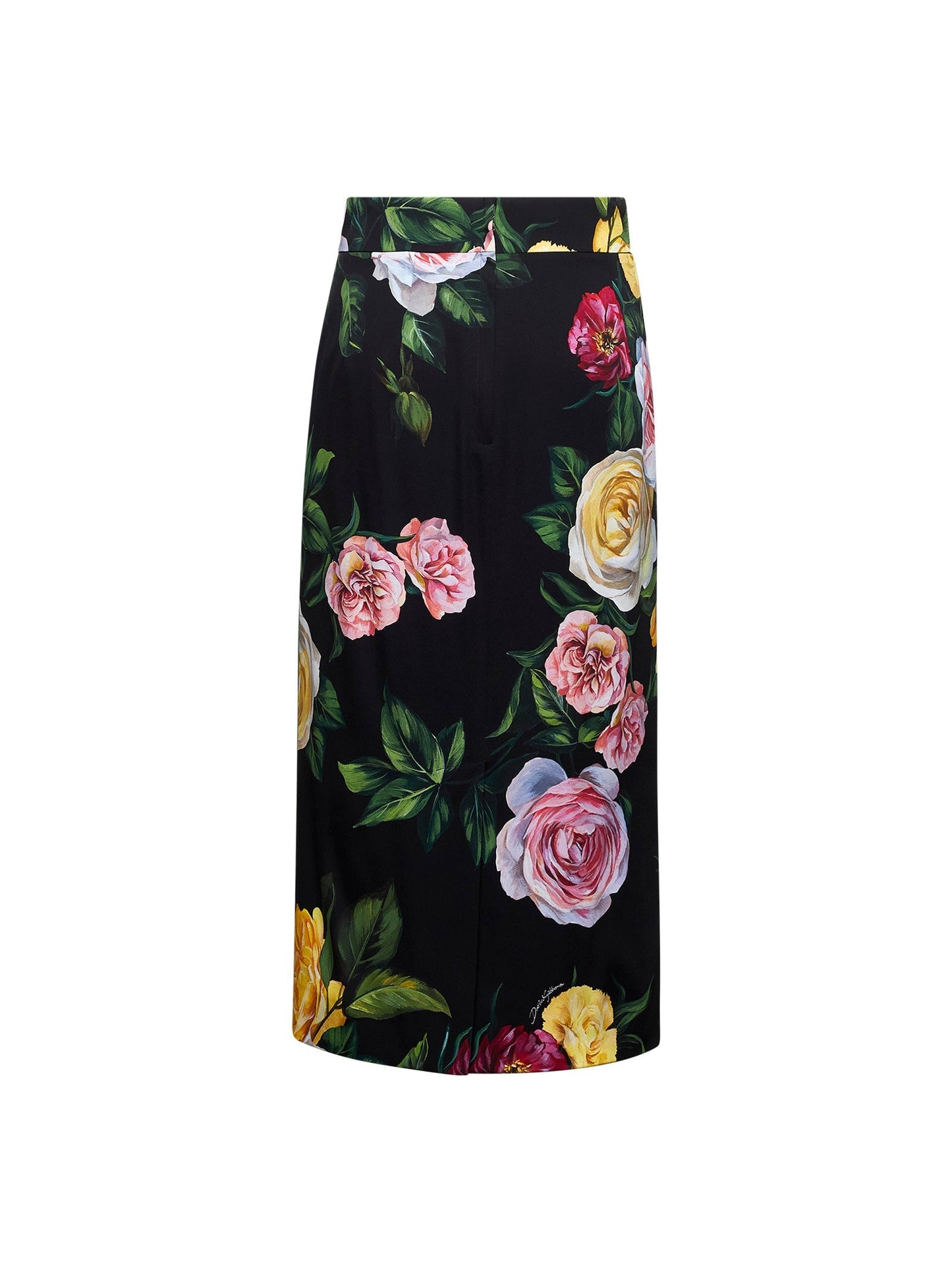 Dolce & Gabbana Women Peony And Rose Print Calf-Lenght Skirt