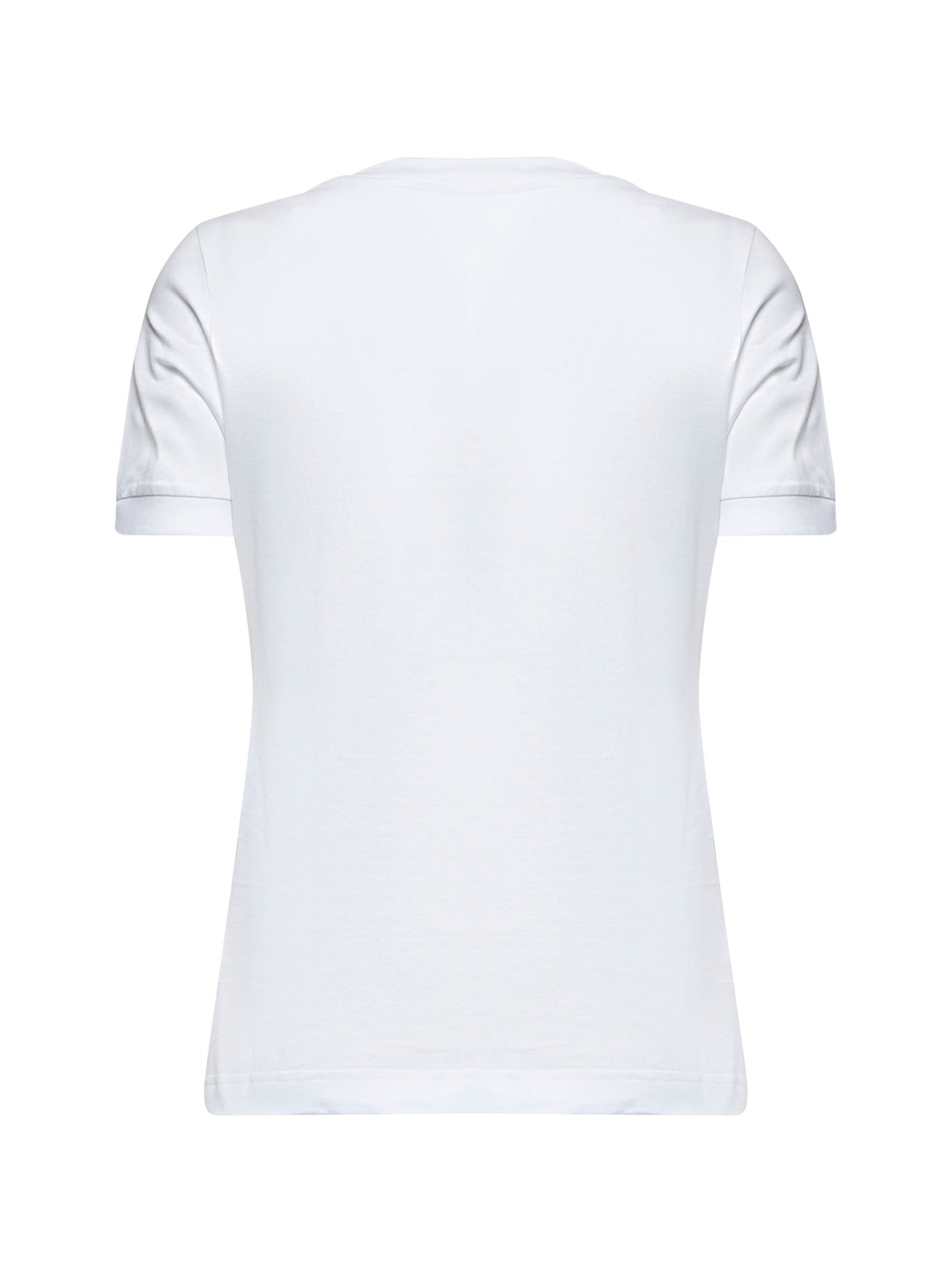 Dolce & Gabbana Women White Jersey Dg Logo Plate T-Shirt