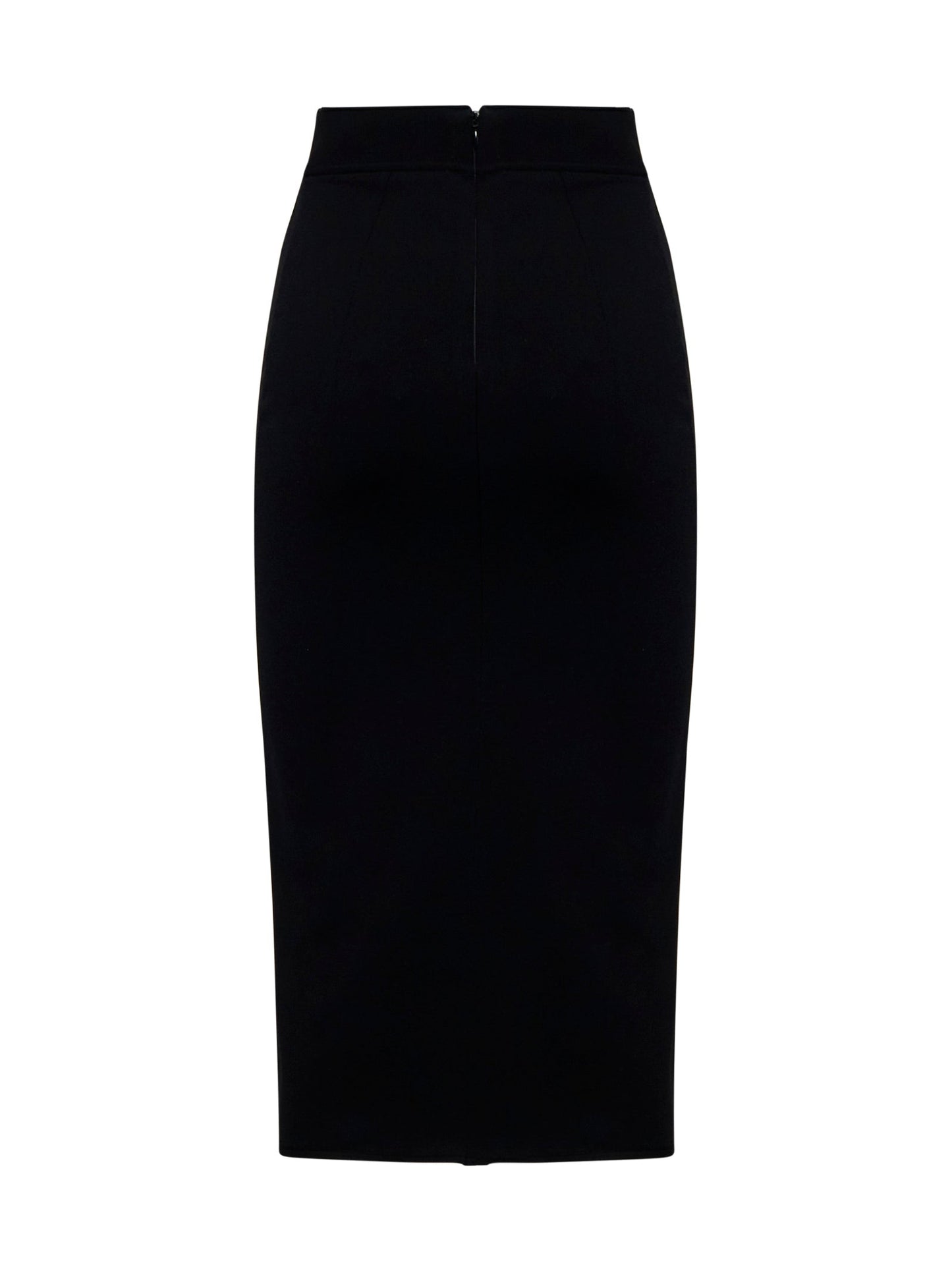Dolce & Gabbana Women Black Logo Pencil Skirt