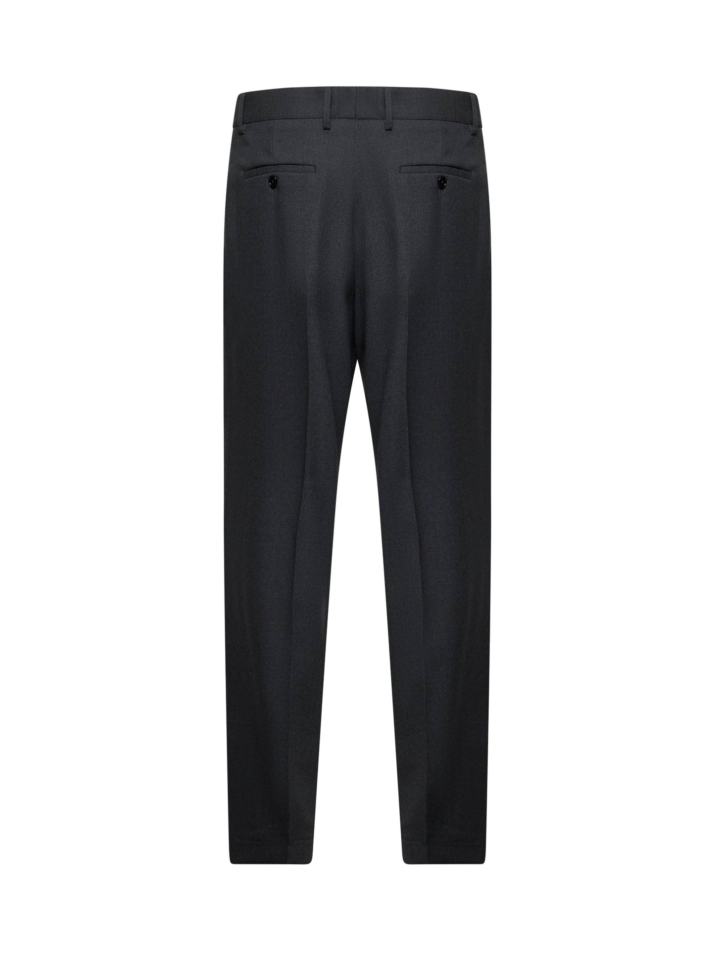 Dolce & Gabbana Men Grey Virgin Wool Classic Trousers