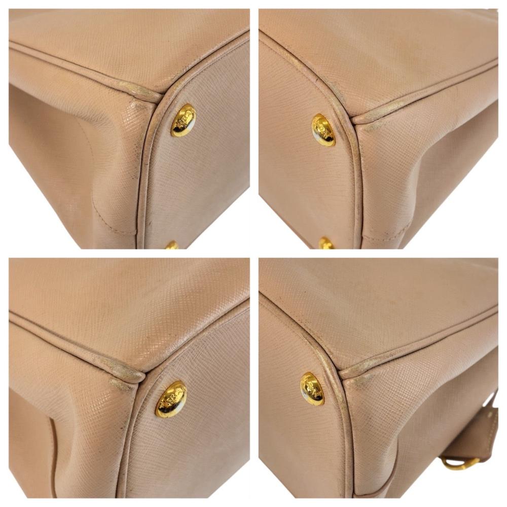 Beige Leather Prada Galleria Bag