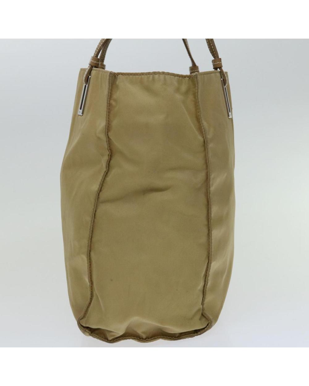 Beige Nylon Prada Tote