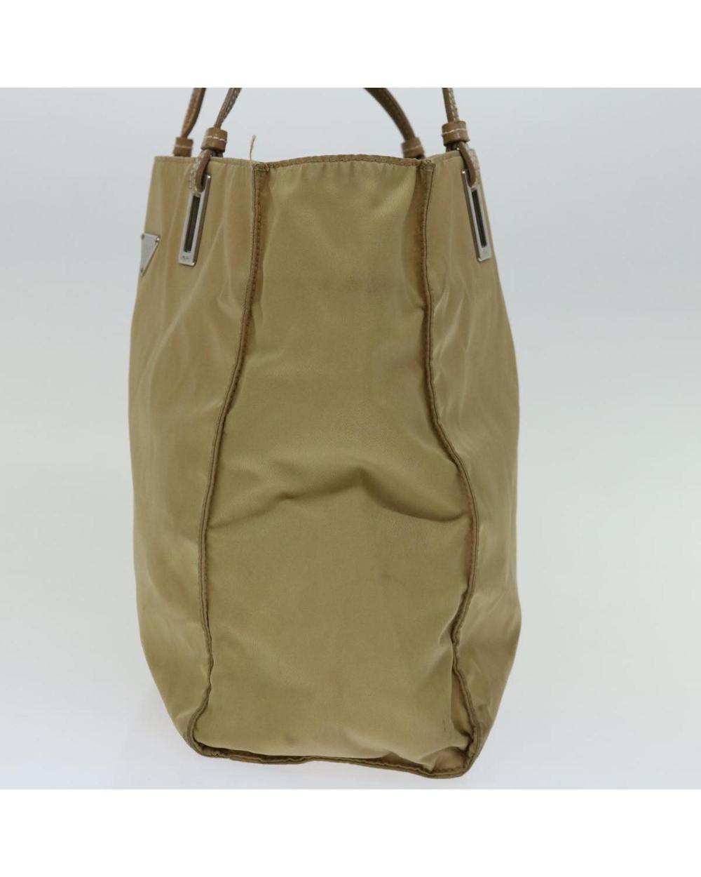 Beige Nylon Prada Tote