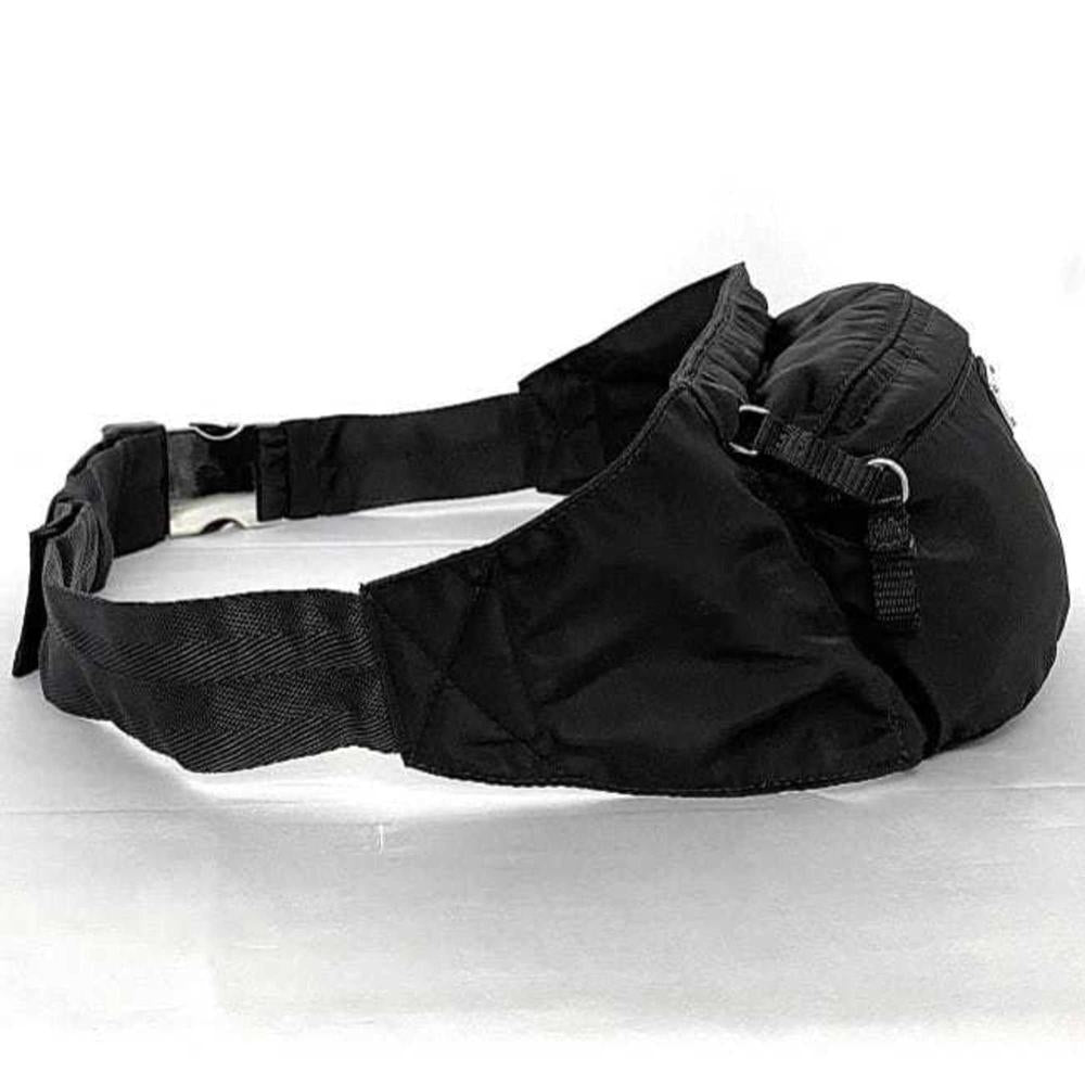 Black Leather Prada Tessuto
