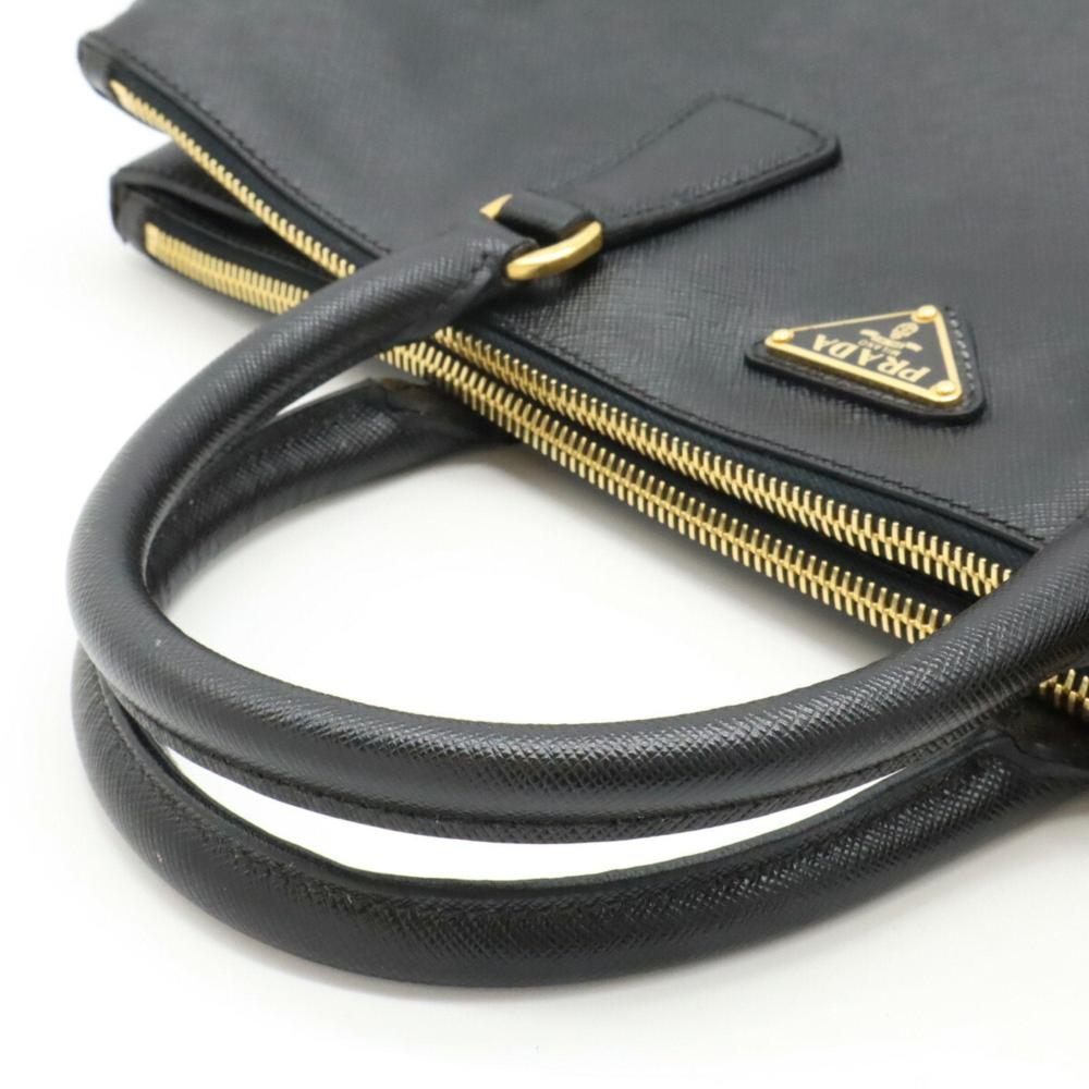 Black Leather Prada Galleria Bag