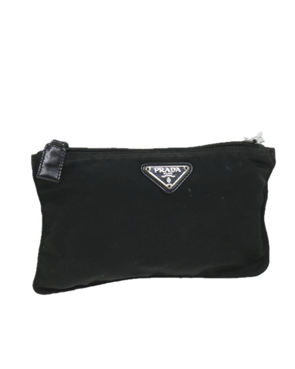 Black Nylon Prada Pouch