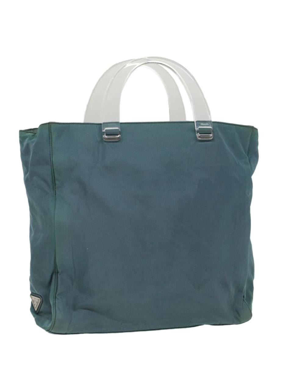 Blue Nylon Prada Handbag