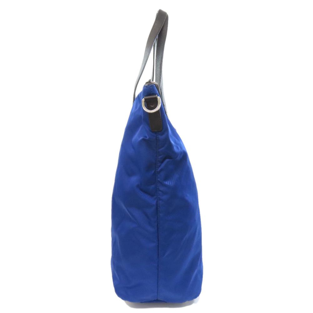 Blue Nylon Prada Tote