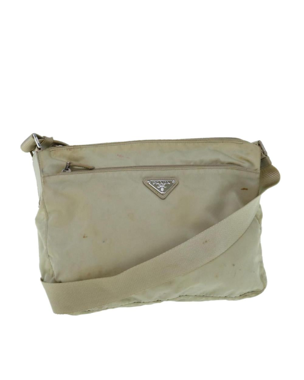 Grey Nylon Prada Crossbody Bag