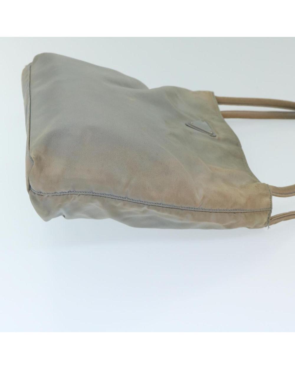 Grey Nylon Prada Handbag
