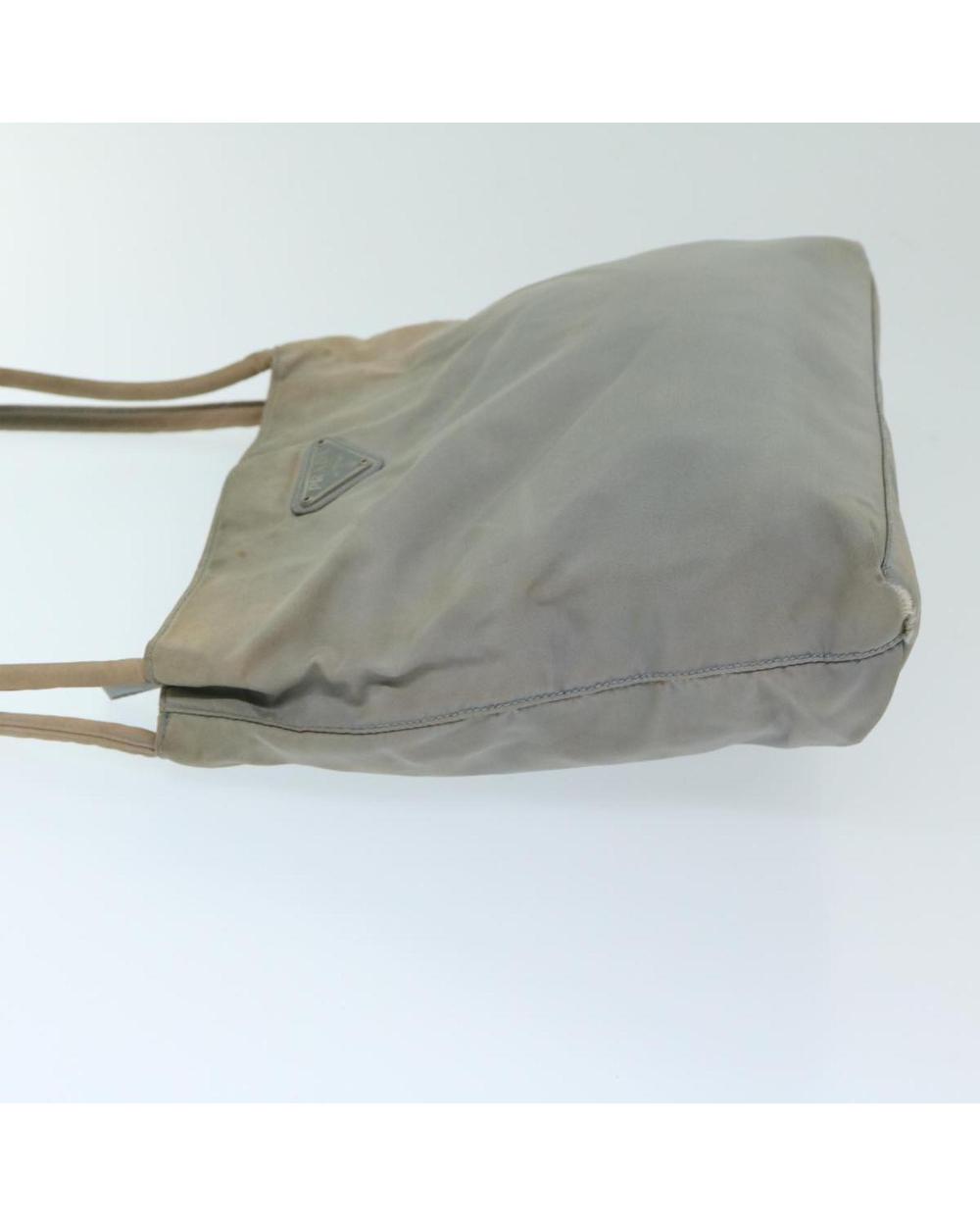 Grey Nylon Prada Handbag
