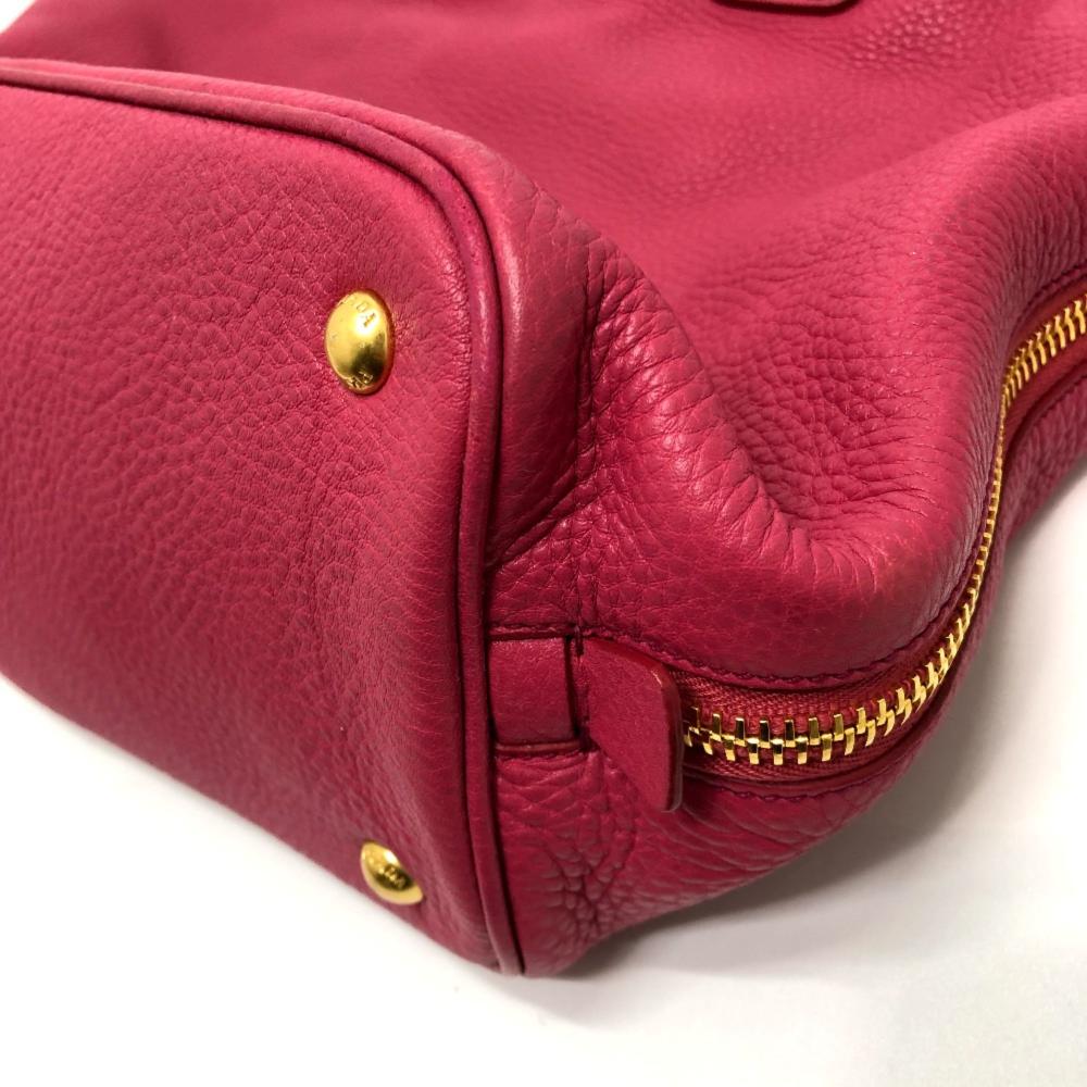 Pink Leather Prada Galleria Bag