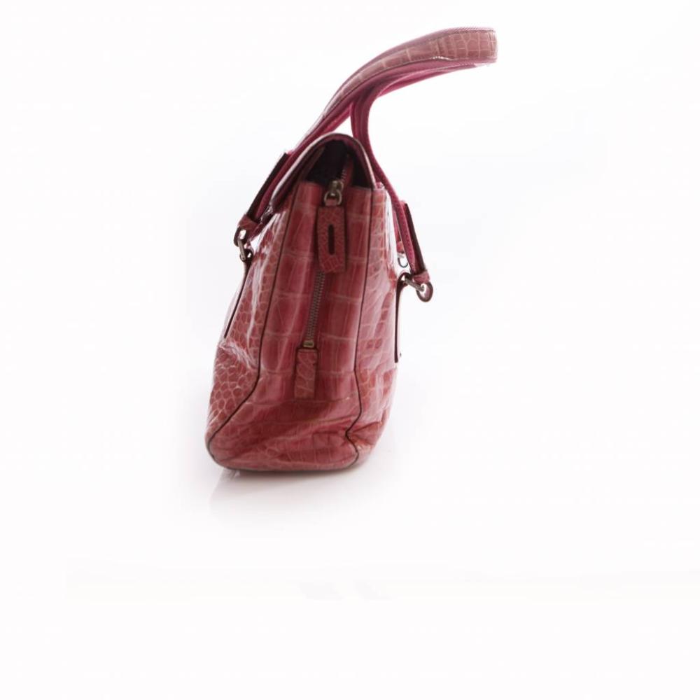 Pink Leather Prada Handbag