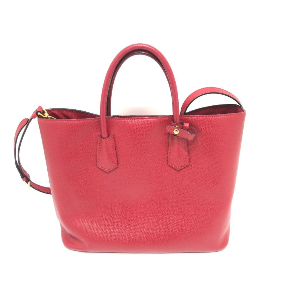 Red Leather Prada Galleria Bag