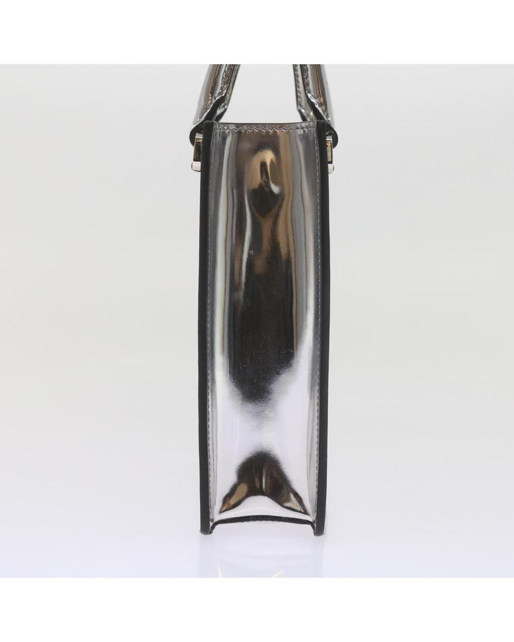 Silver Leather Prada Galleria Bag