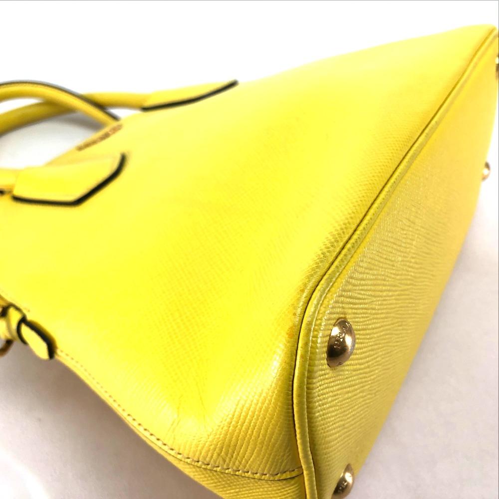 Yellow Leather Prada Galleria Bag