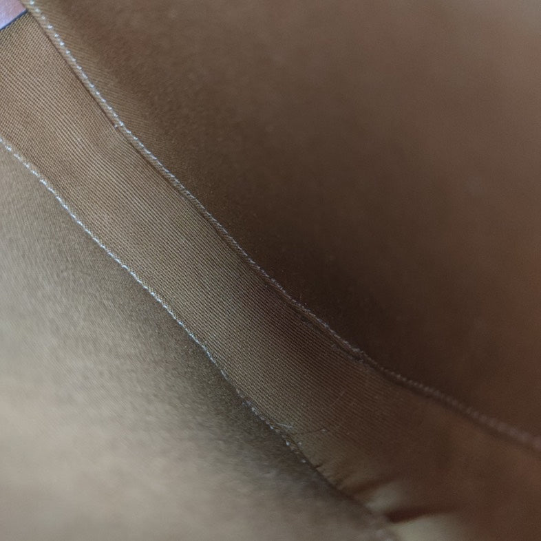 Celine Triomphe Clutch in Brown Canvas