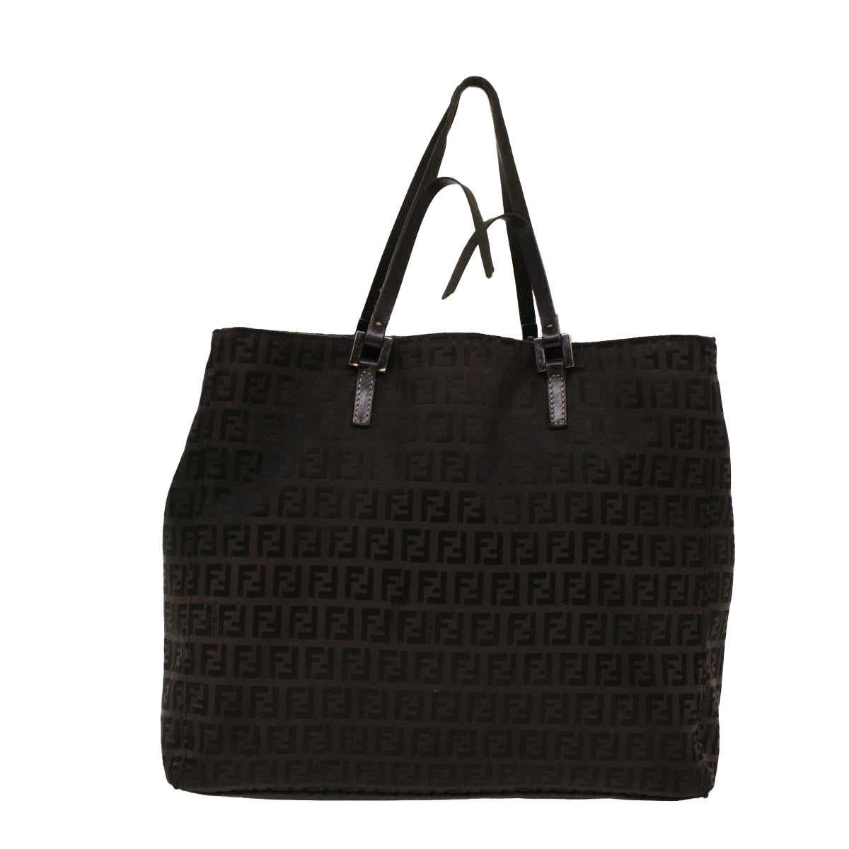 FENDI Zucchino Canvas Tote Bag Black 32028BH019028 rd5035