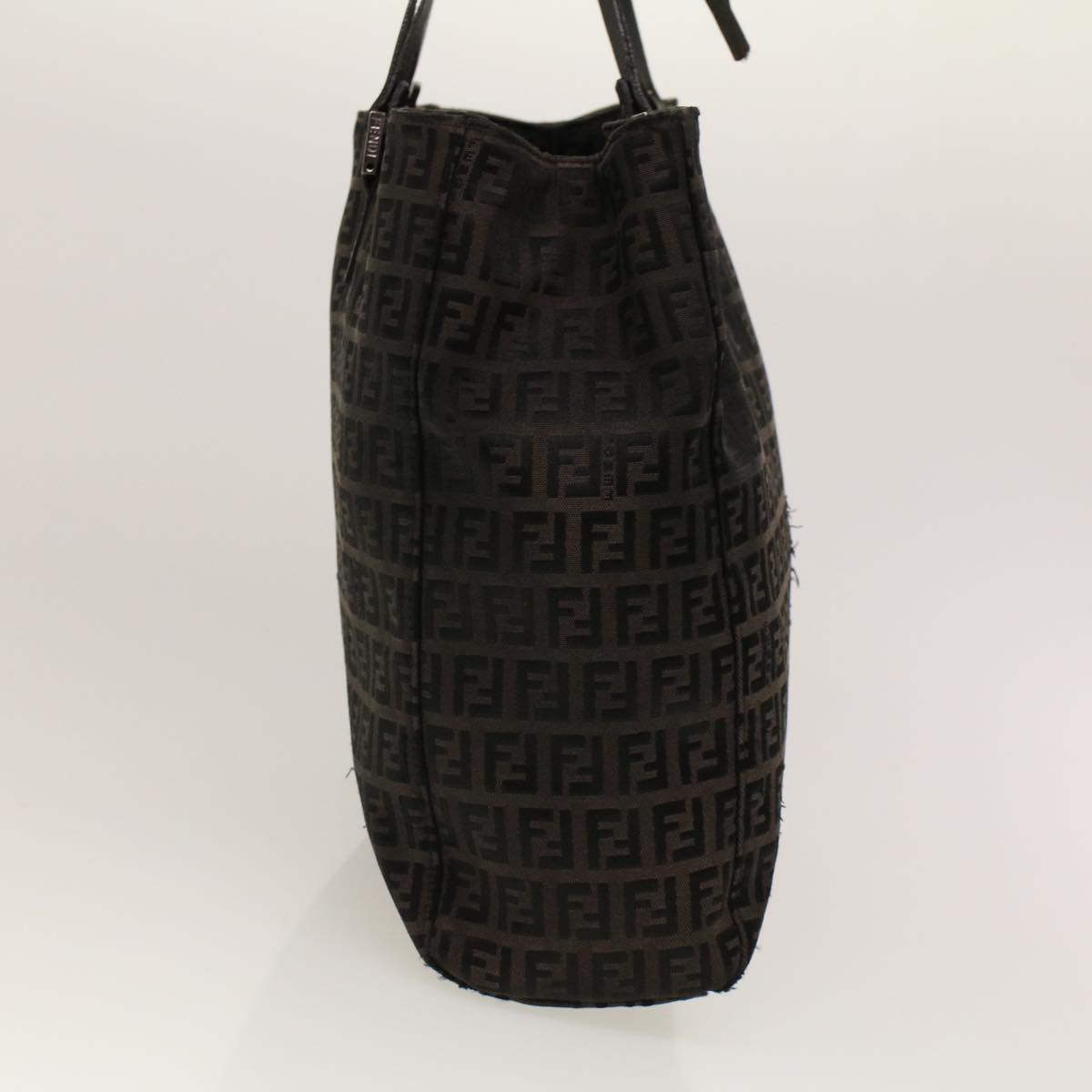 FENDI Zucchino Canvas Tote Bag Black 32028BH019028 rd5035