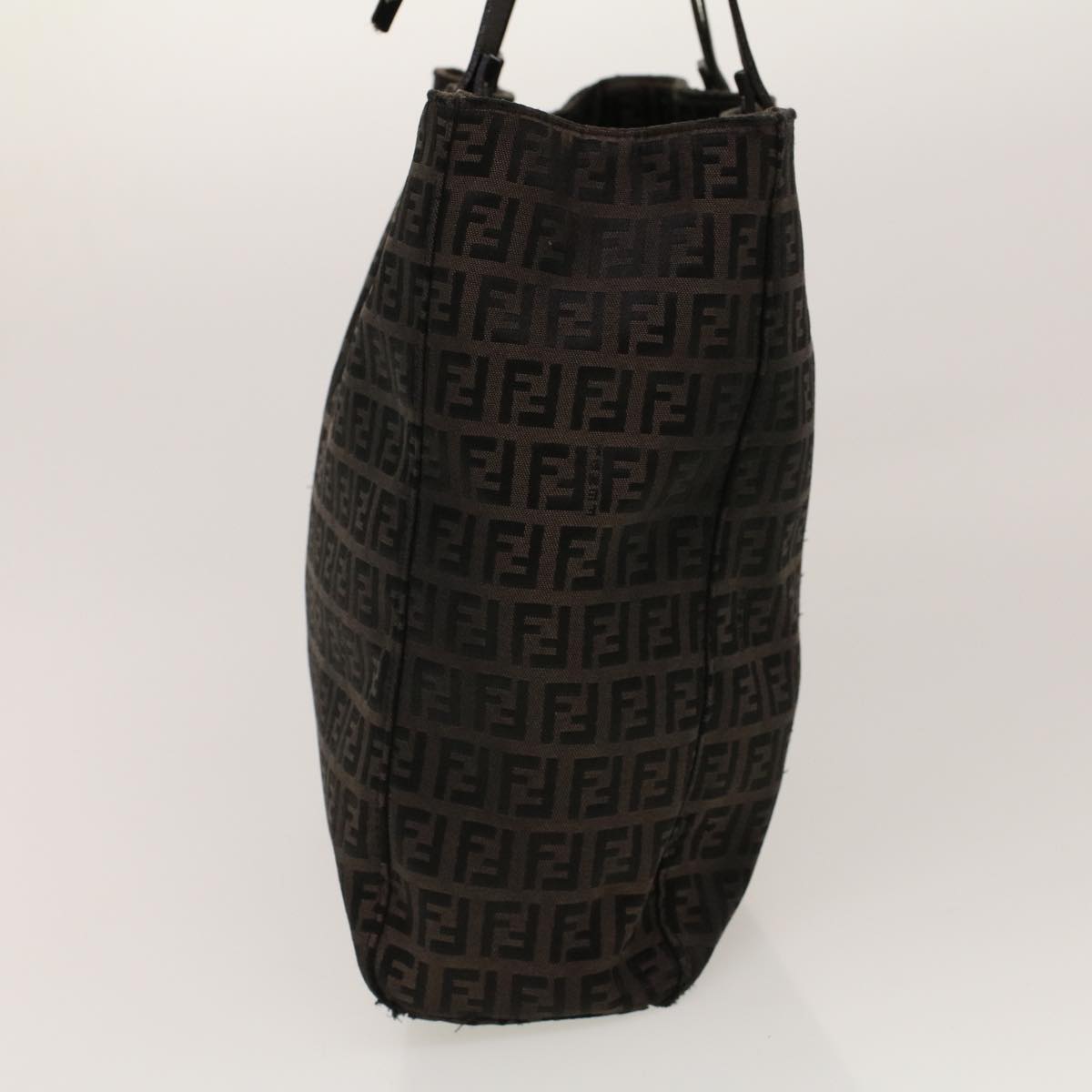 FENDI Zucchino Canvas Tote Bag Black 32028BH019028 rd5035