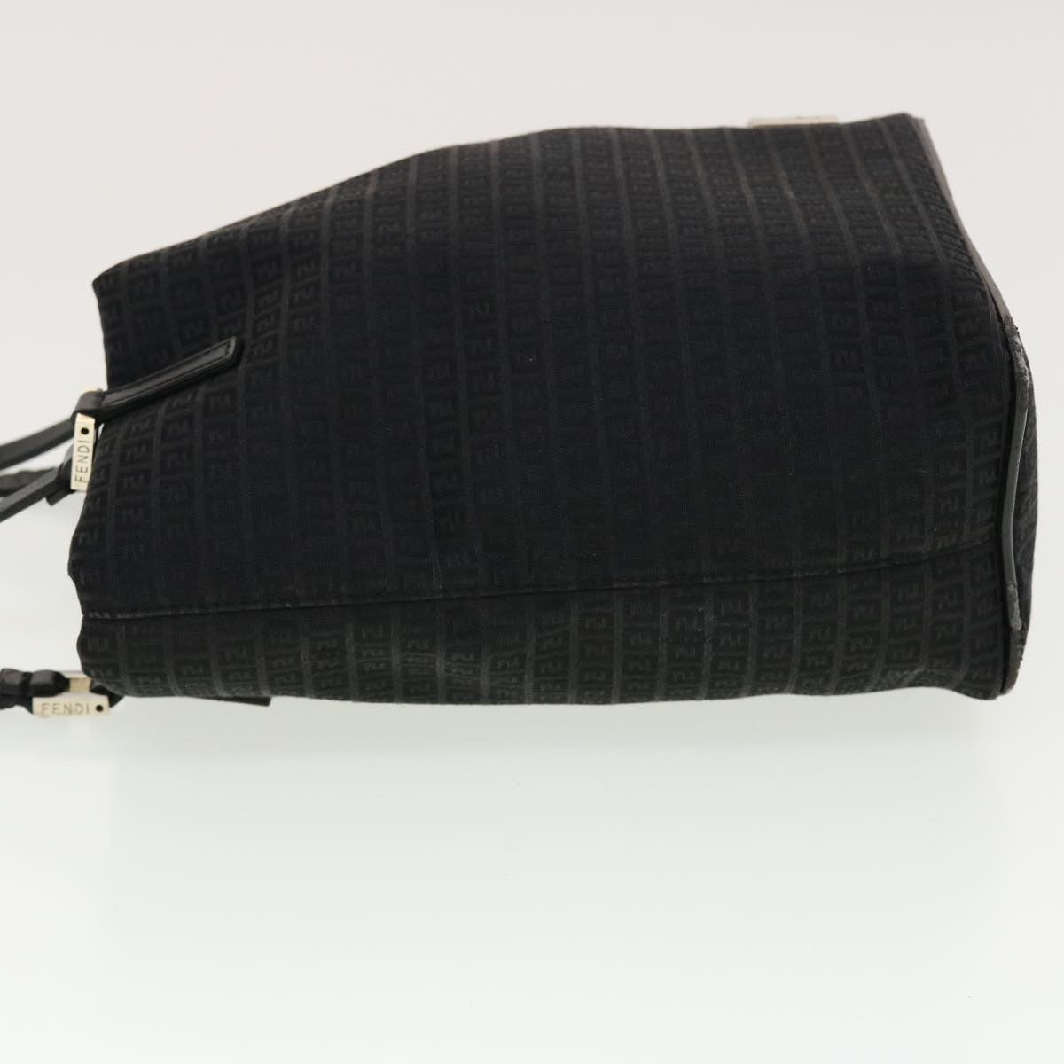 FENDI Zucchino Canvas Tote Bag Black 2415-8BH051-029 rd5147