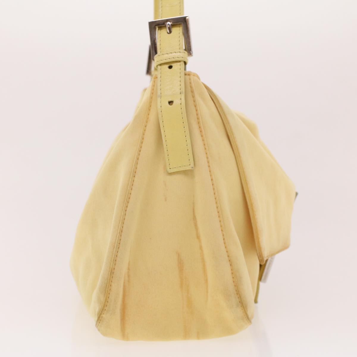 FENDI Mamma Baguette Shoulder Bag Nylon Yellow 2321.26325.018 rd5161