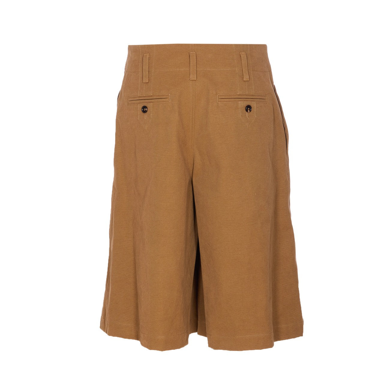 Chloe' Women Shorts Bermuda Wide Leg And High Waist In Cotton