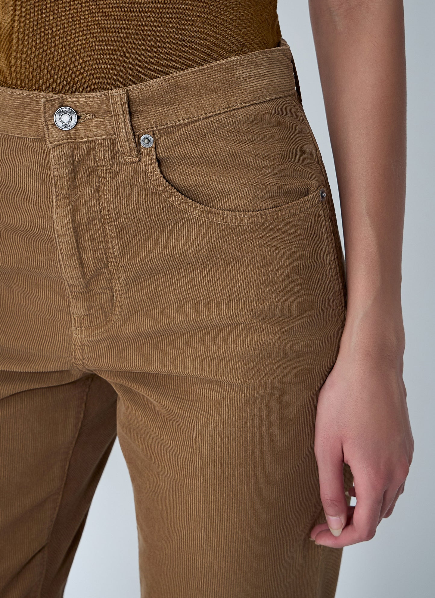 Saint Laurent Women Clyde Corduroy Pants