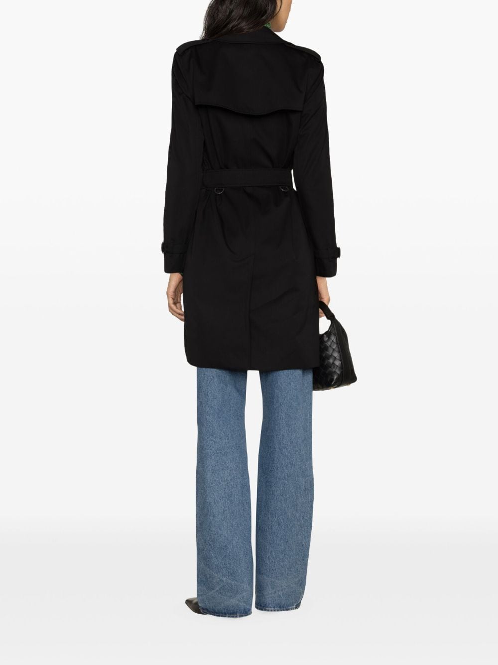 Burberry Women Kensington Cotton Trench Coat