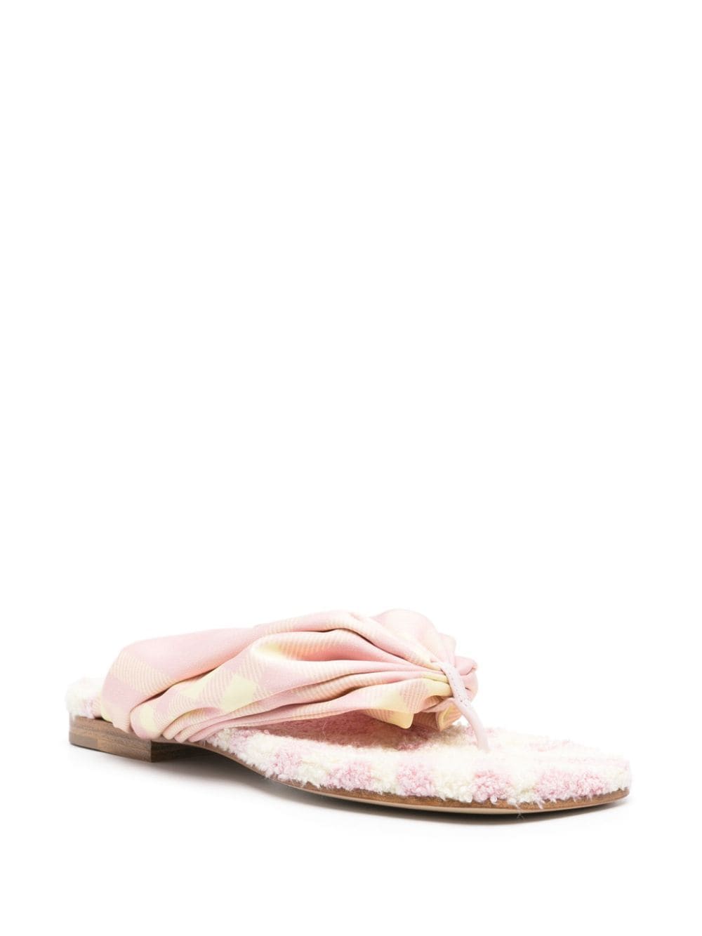 Burberry Women Check Thong Sandals