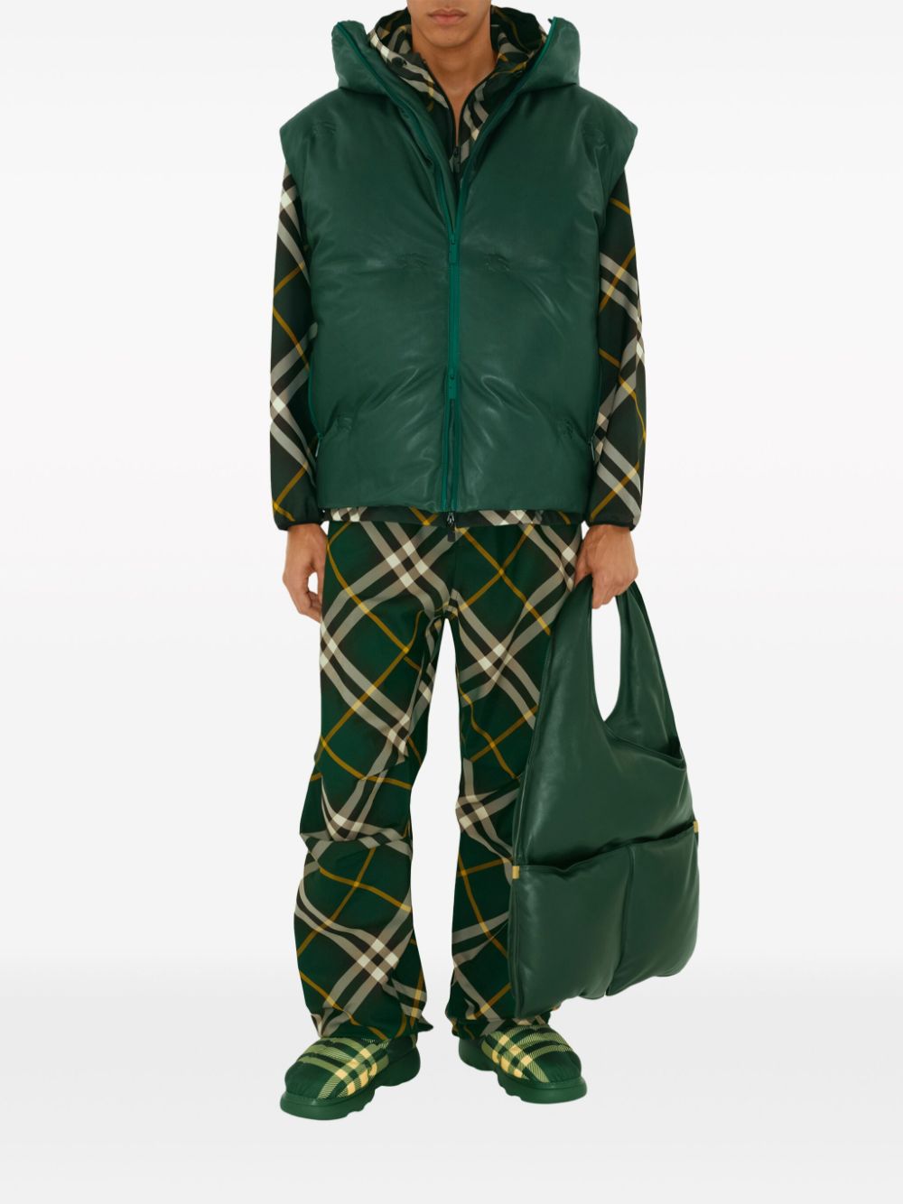 Burberry Men Check Trousers