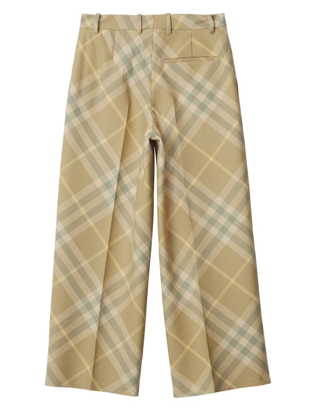 Burberry Women Checked Wool Trousers
