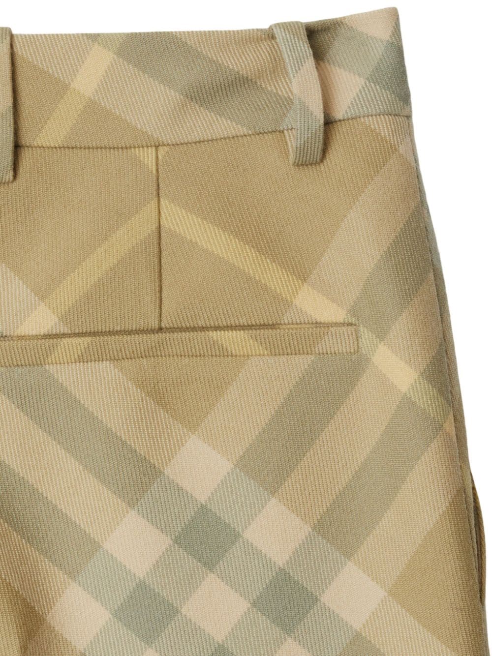 Burberry Women Checked Wool Trousers