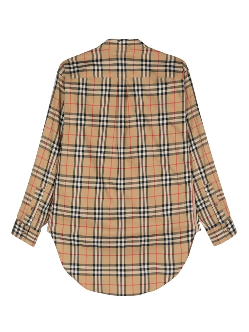 Burberry Women Check Motif Cotton Shirt