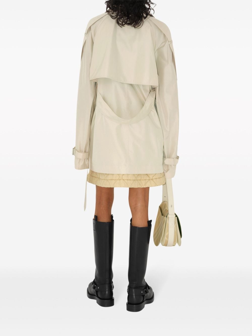 Burberry Women Silk Short Trench Coat