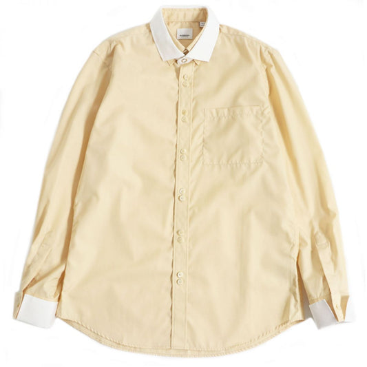 Burberry Double Collar Cotton Shirt Beige