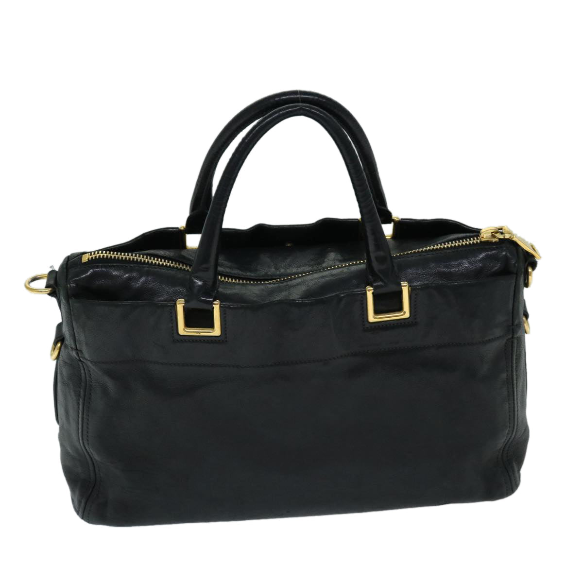 PRADA Tote Bag Leather 2way Black tb1054
