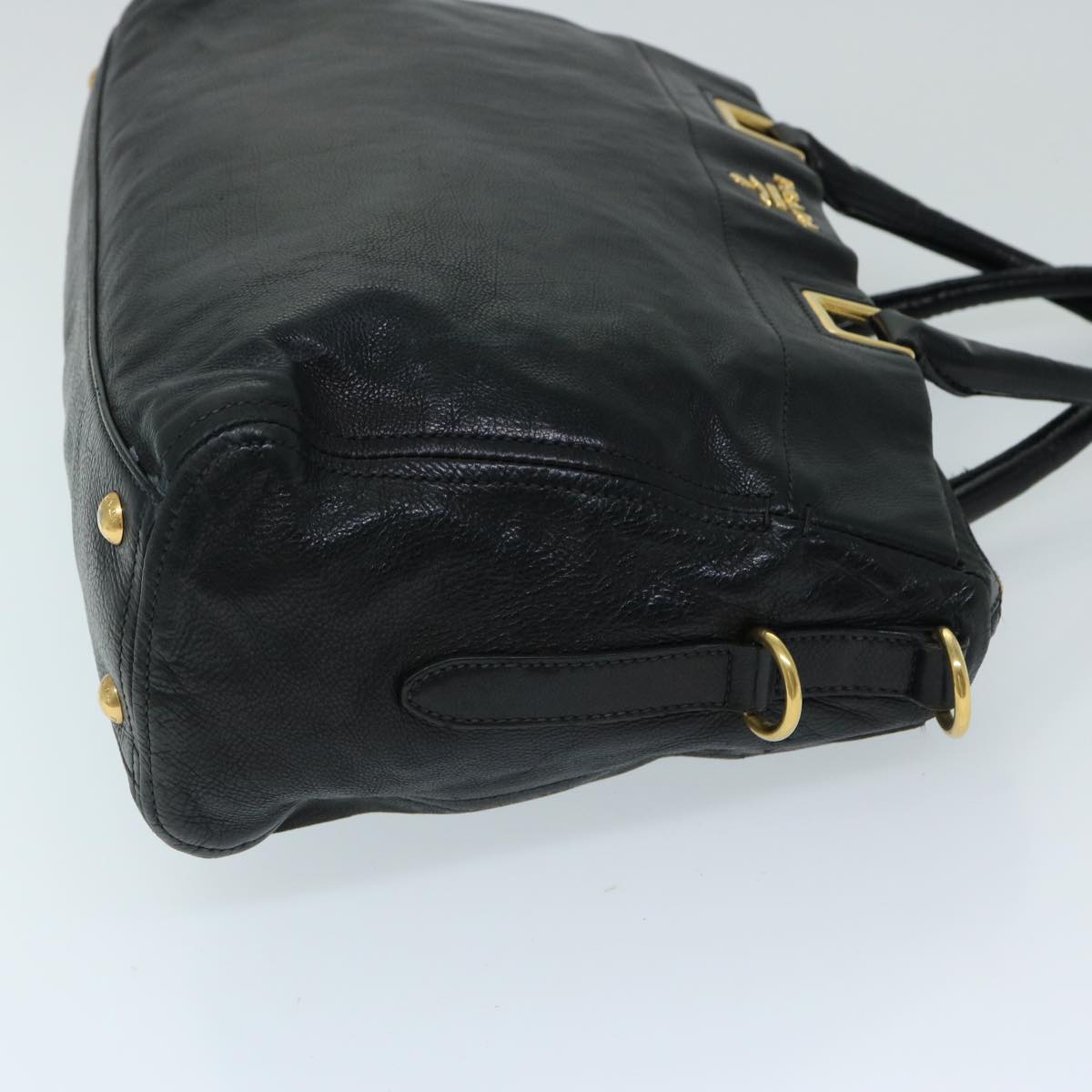 PRADA Tote Bag Leather 2way Black tb1054
