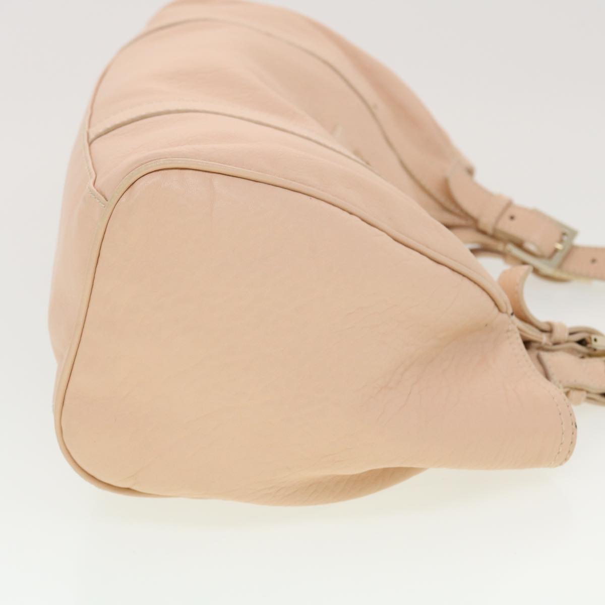 FENDI Buckle Tote Bag Leather Pink tb663
