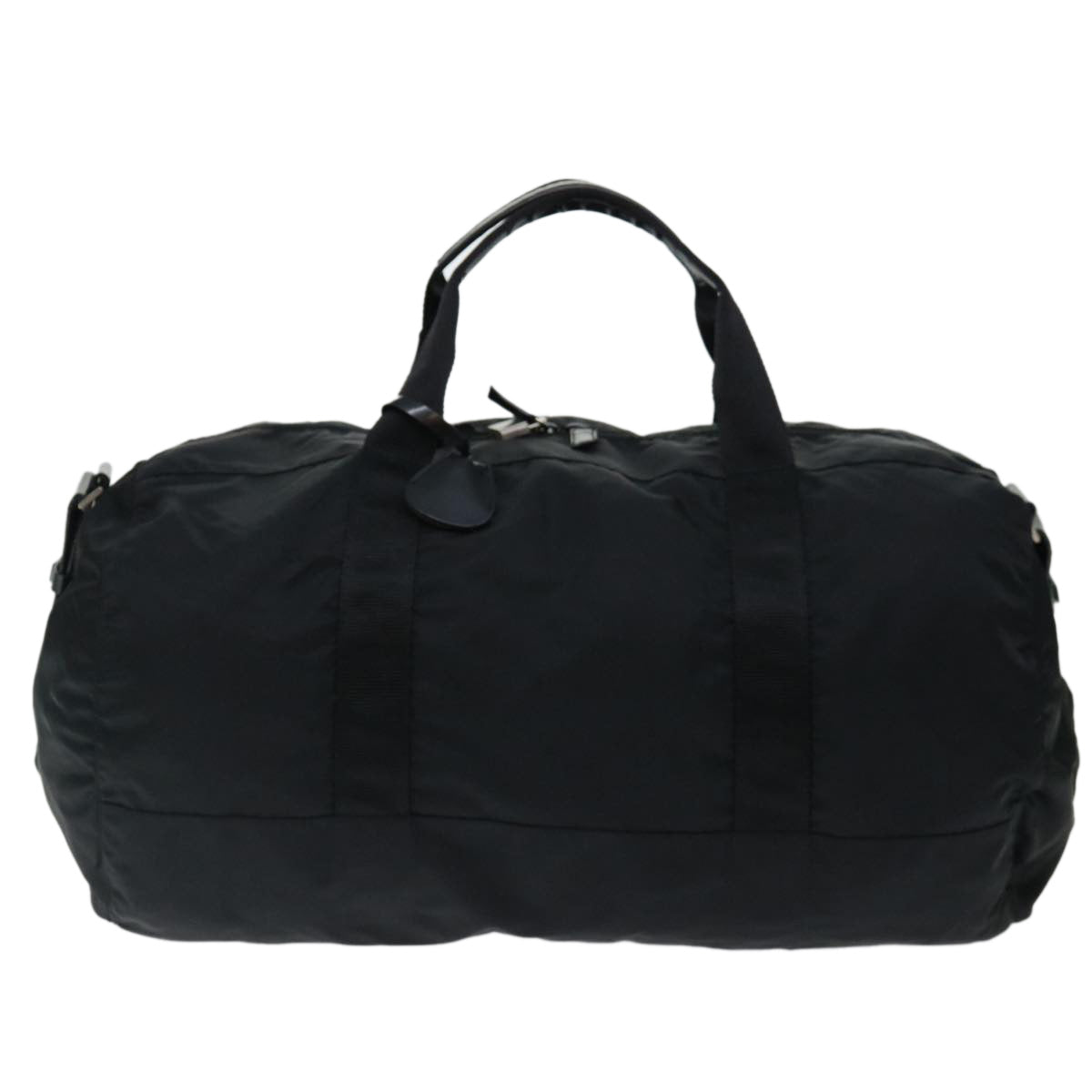 PRADA Boston Bag Nylon 2way Black th4686