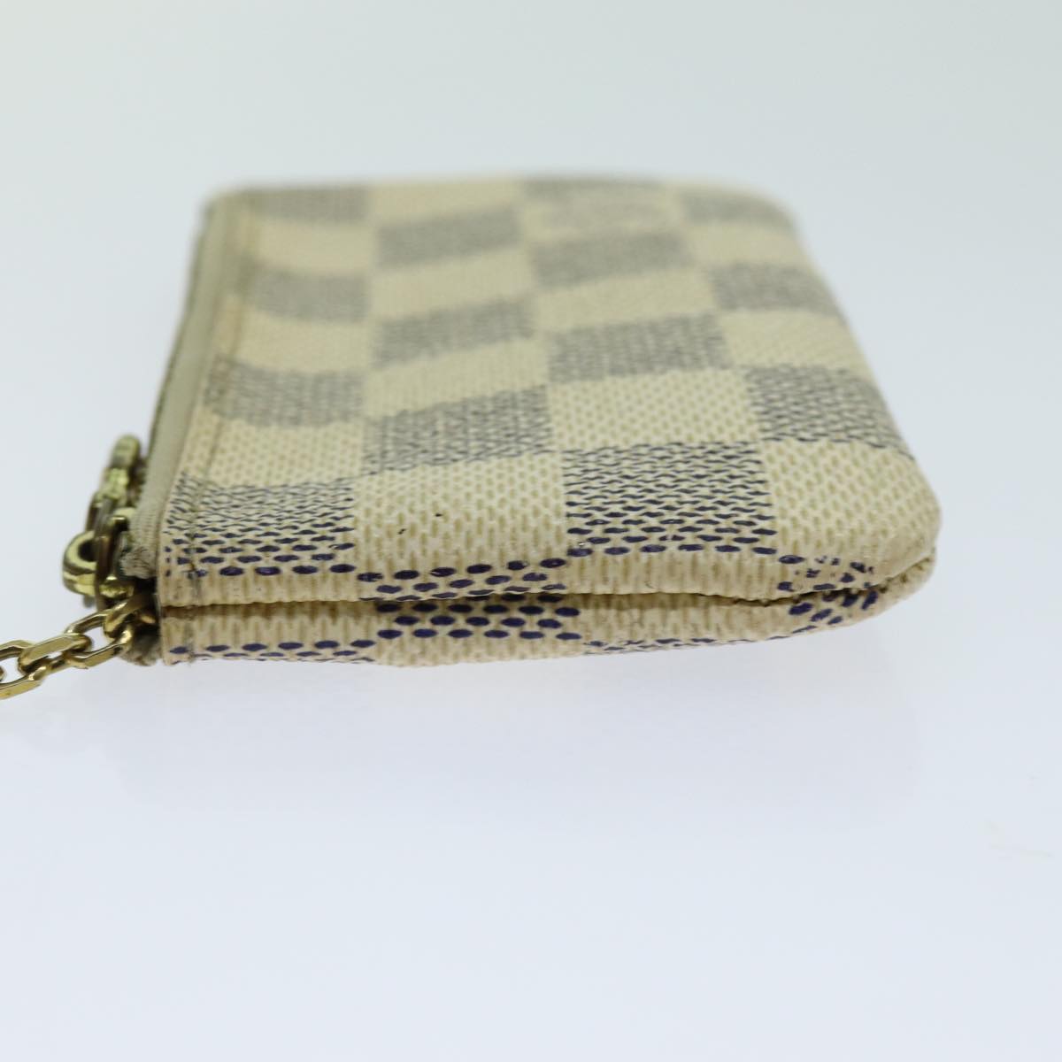 LOUIS VUITTON Damier Azur Pochette Cles Coin Purse N62659 LV th4773