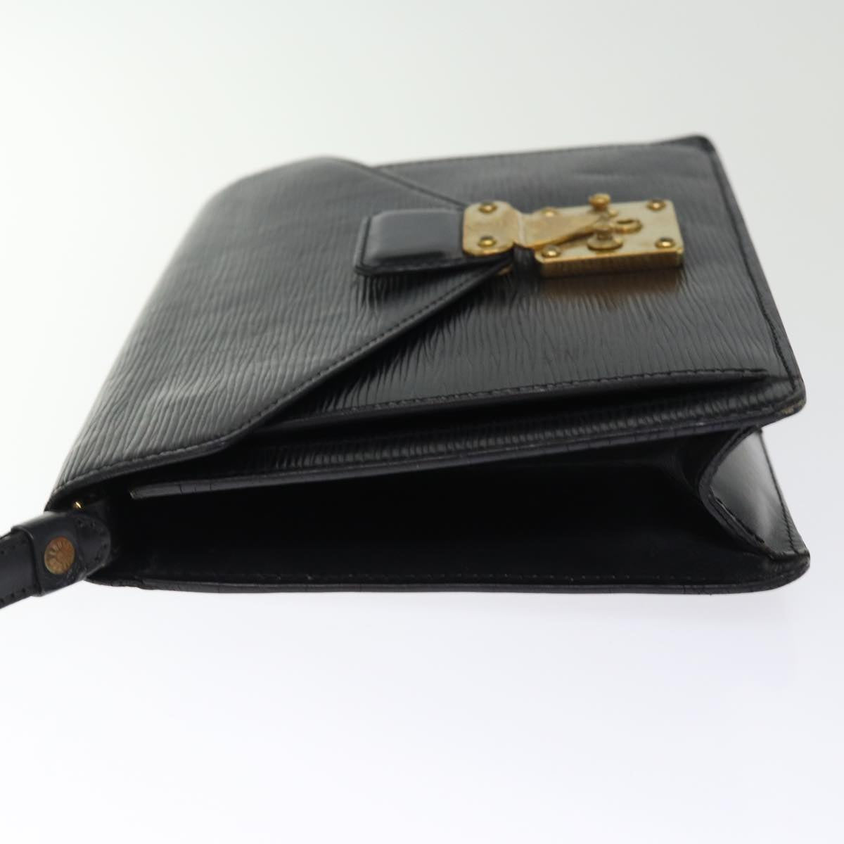 LOUIS VUITTON Epi Serie Dragonne Hand Bag Black Noir M52612 LV th4901