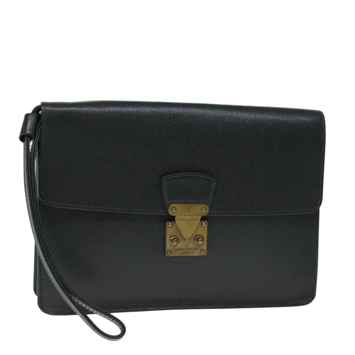 LOUIS VUITTON Taiga Pochette Kourad Clutch Bag Epicea M30194 LV th4902