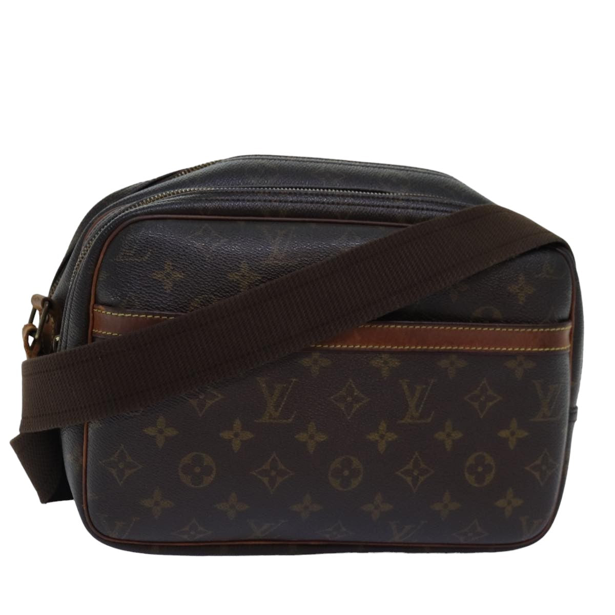LOUIS VUITTON Monogram Reporter PM Shoulder Bag M45254 LV th4919