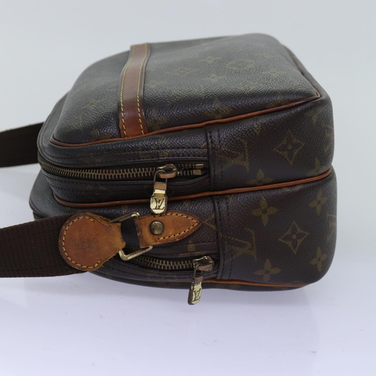 LOUIS VUITTON Monogram Reporter PM Shoulder Bag M45254 LV th4919